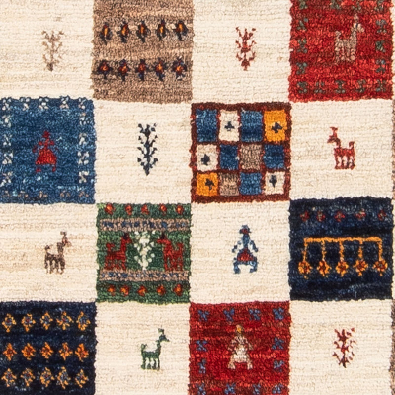 Alfombra Gabbeh - Loribaft Persa - 125 x 86 cm - multicolor