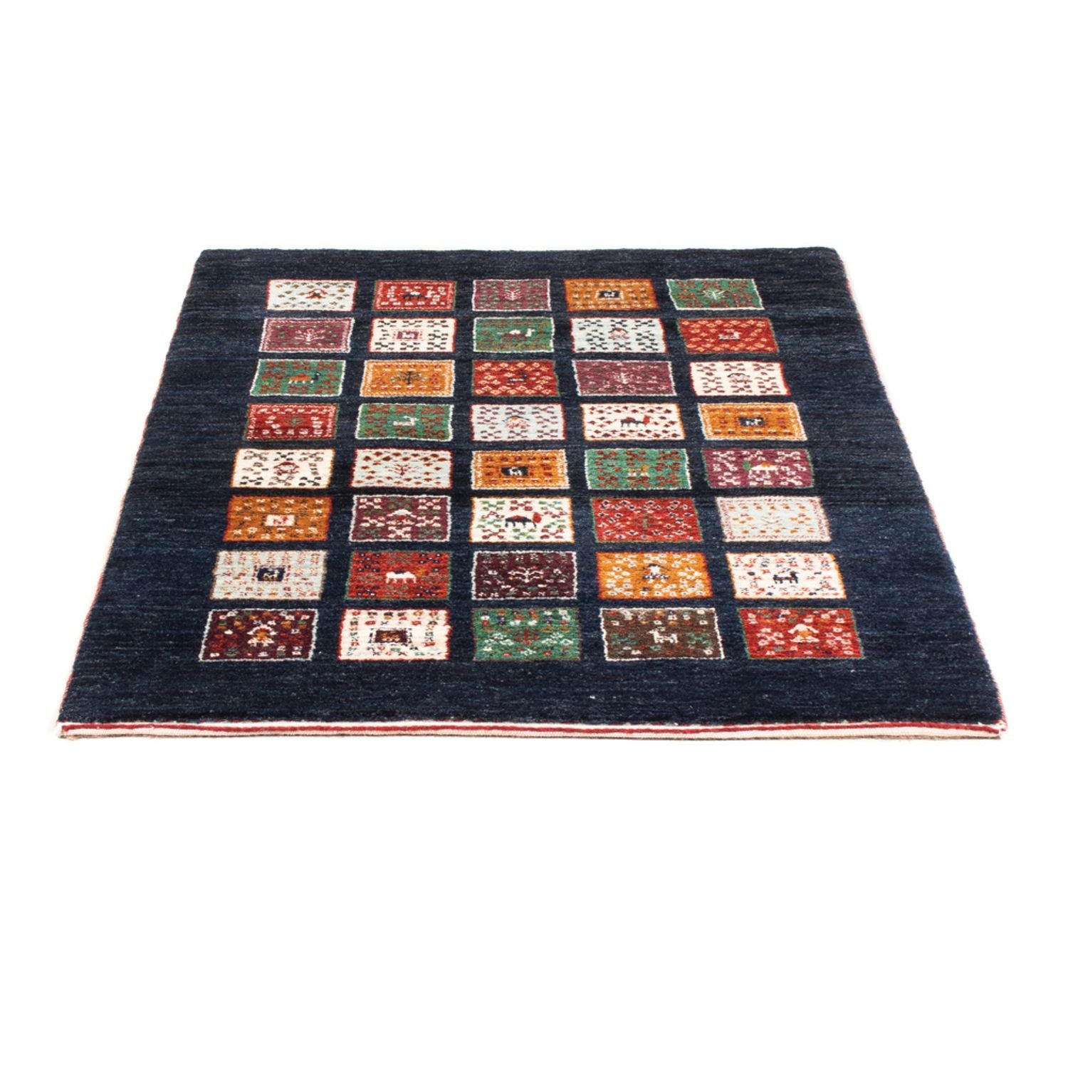 Alfombra Gabbeh - Loribaft Persa - 120 x 87 cm - multicolor