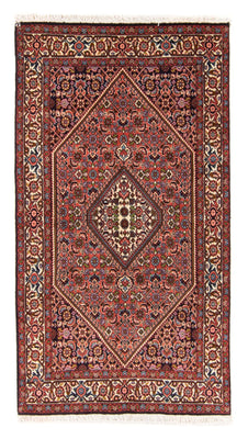 Alfombra persa - Bidjar - 151 x 82 cm - rojo