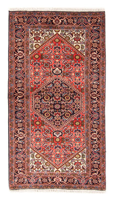 Alfombra persa - Bidjar - 156 x 84 cm - rojo