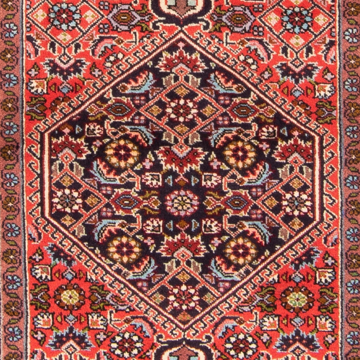 Alfombra persa - Bidjar - 156 x 84 cm - rojo