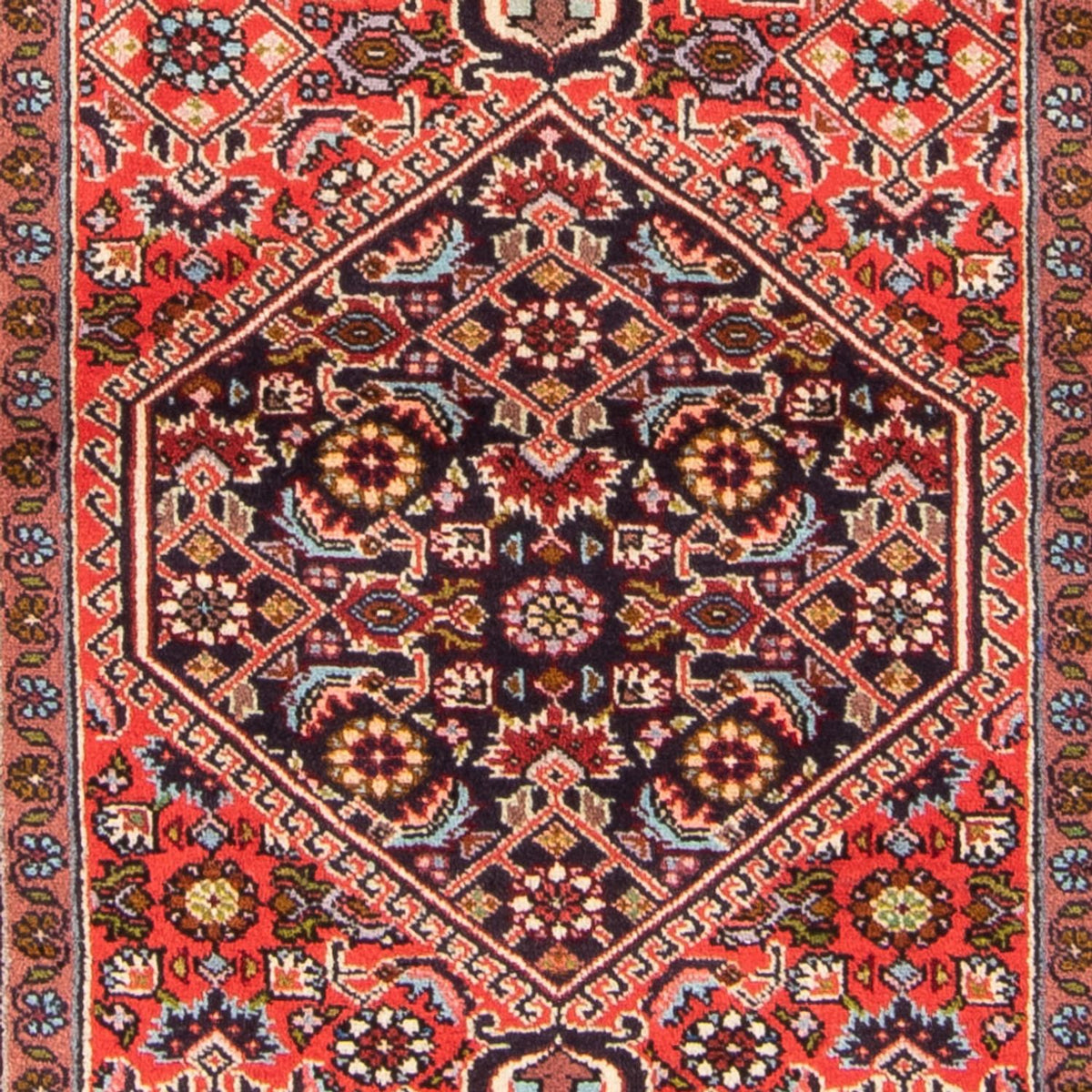 Alfombra persa - Bidjar - 156 x 84 cm - rojo
