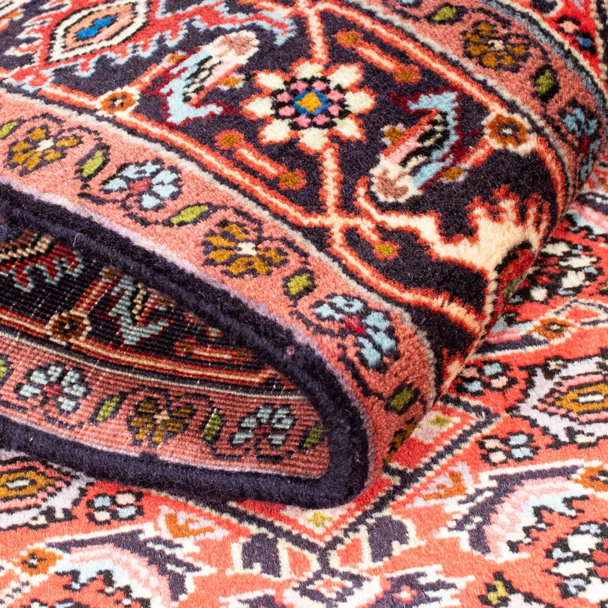 Alfombra persa - Bidjar - 156 x 84 cm - rojo