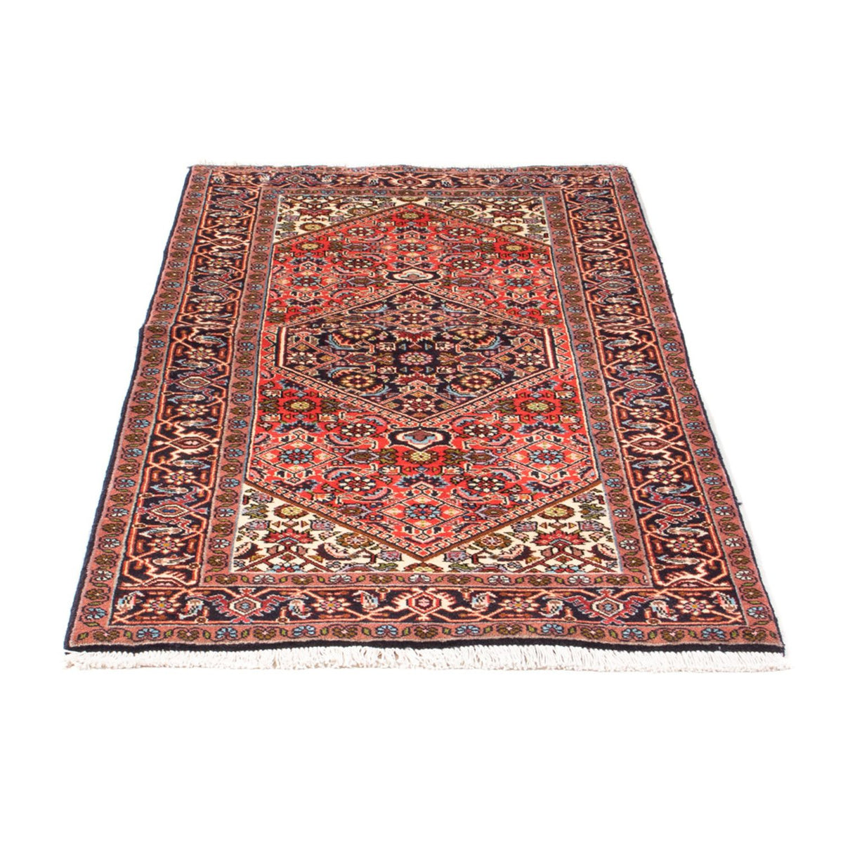Alfombra persa - Bidjar - 156 x 84 cm - rojo