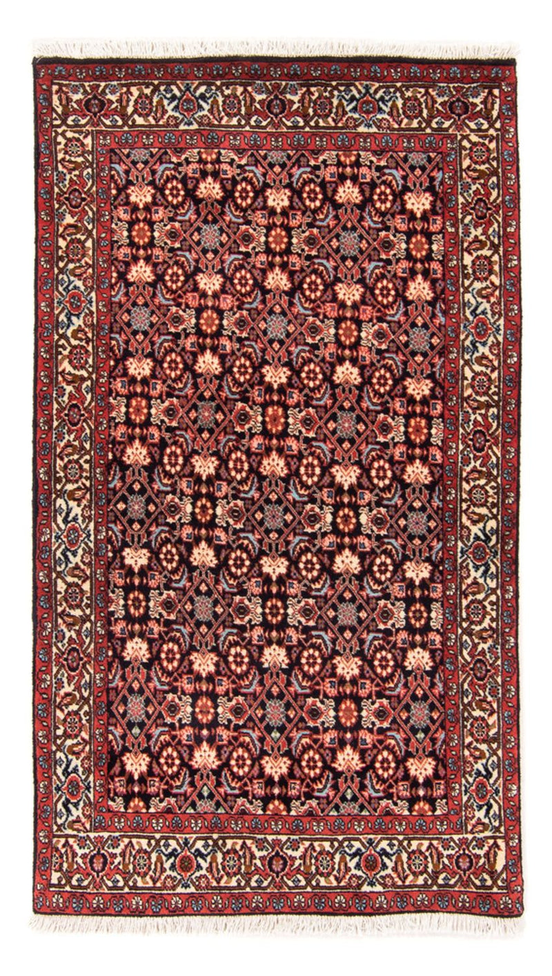 Alfombra persa - Bidjar - 149 x 85 cm - azul oscuro