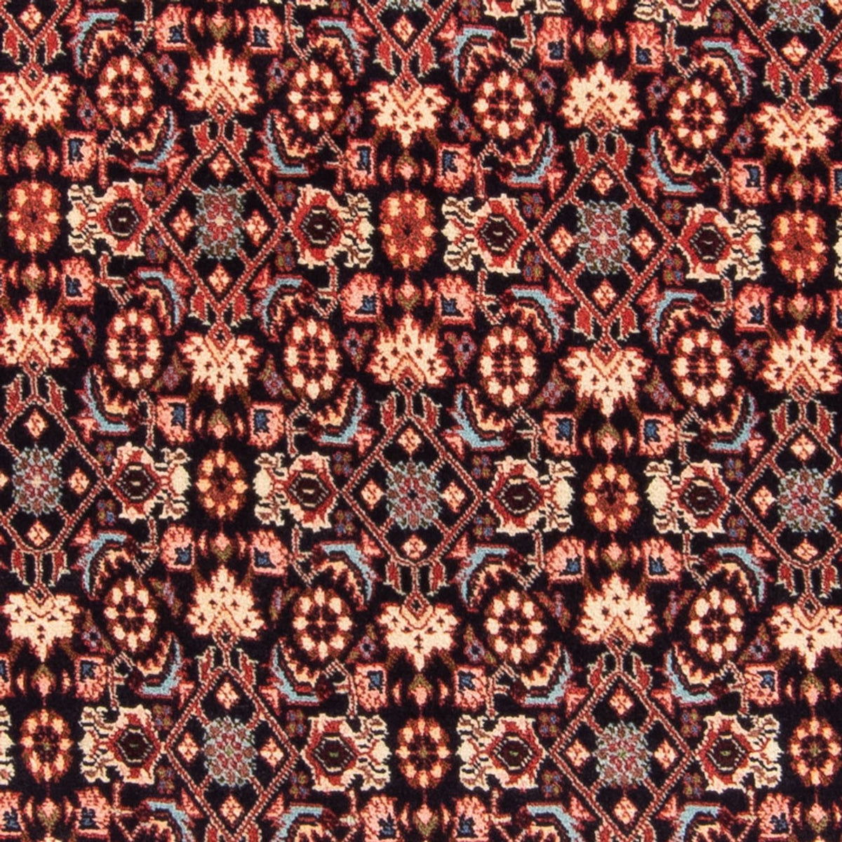 Alfombra persa - Bidjar - 149 x 85 cm - azul oscuro