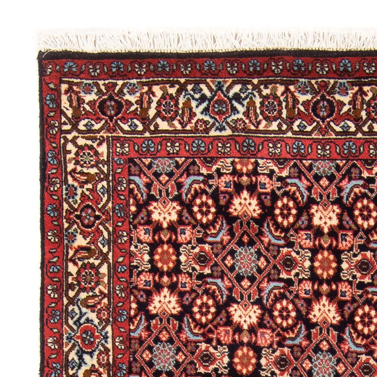 Alfombra persa - Bidjar - 149 x 85 cm - azul oscuro