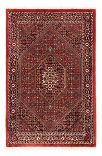 Alfombra persa - Bidjar - 140 x 92 cm - rojo