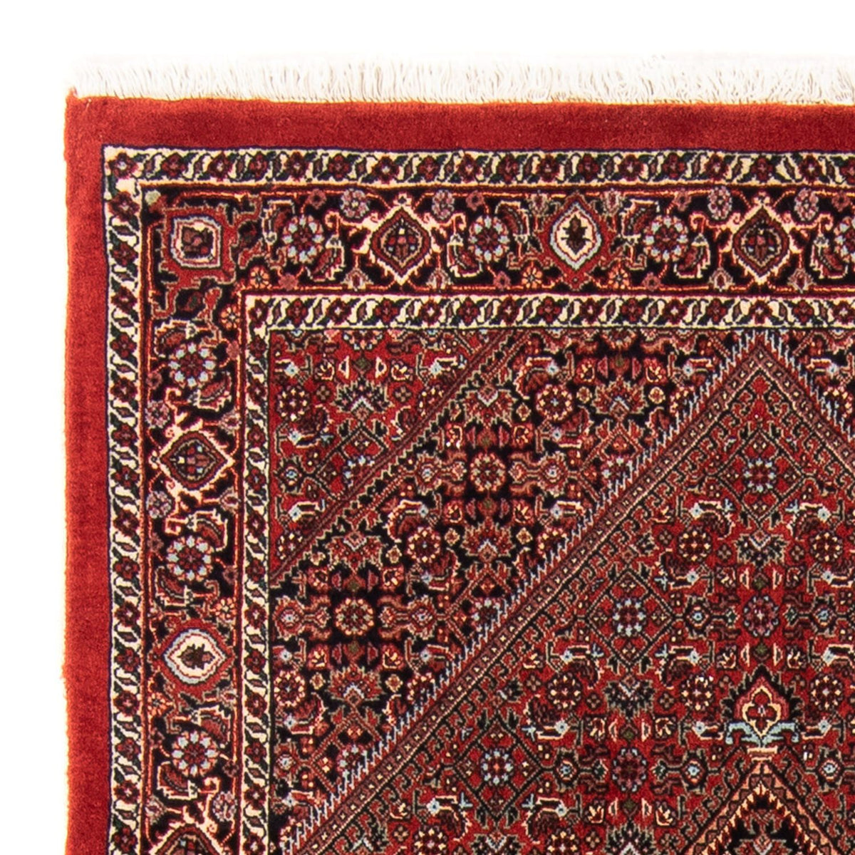 Alfombra persa - Bidjar - 140 x 92 cm - rojo