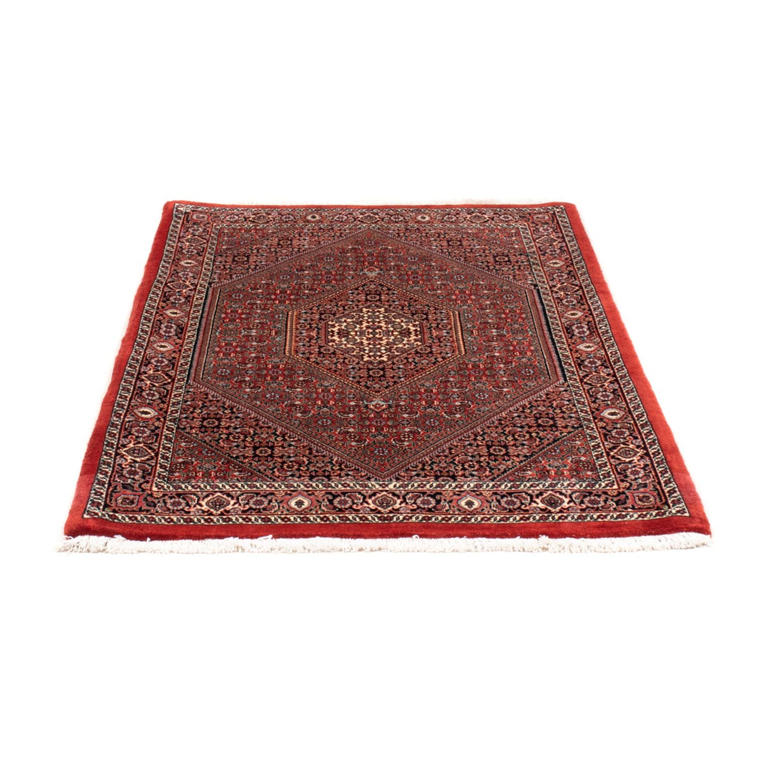 Alfombra persa - Bidjar - 140 x 92 cm - rojo