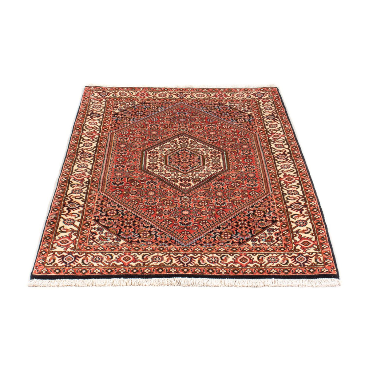 Alfombra persa - Bidjar - 137 x 81 cm - rojo