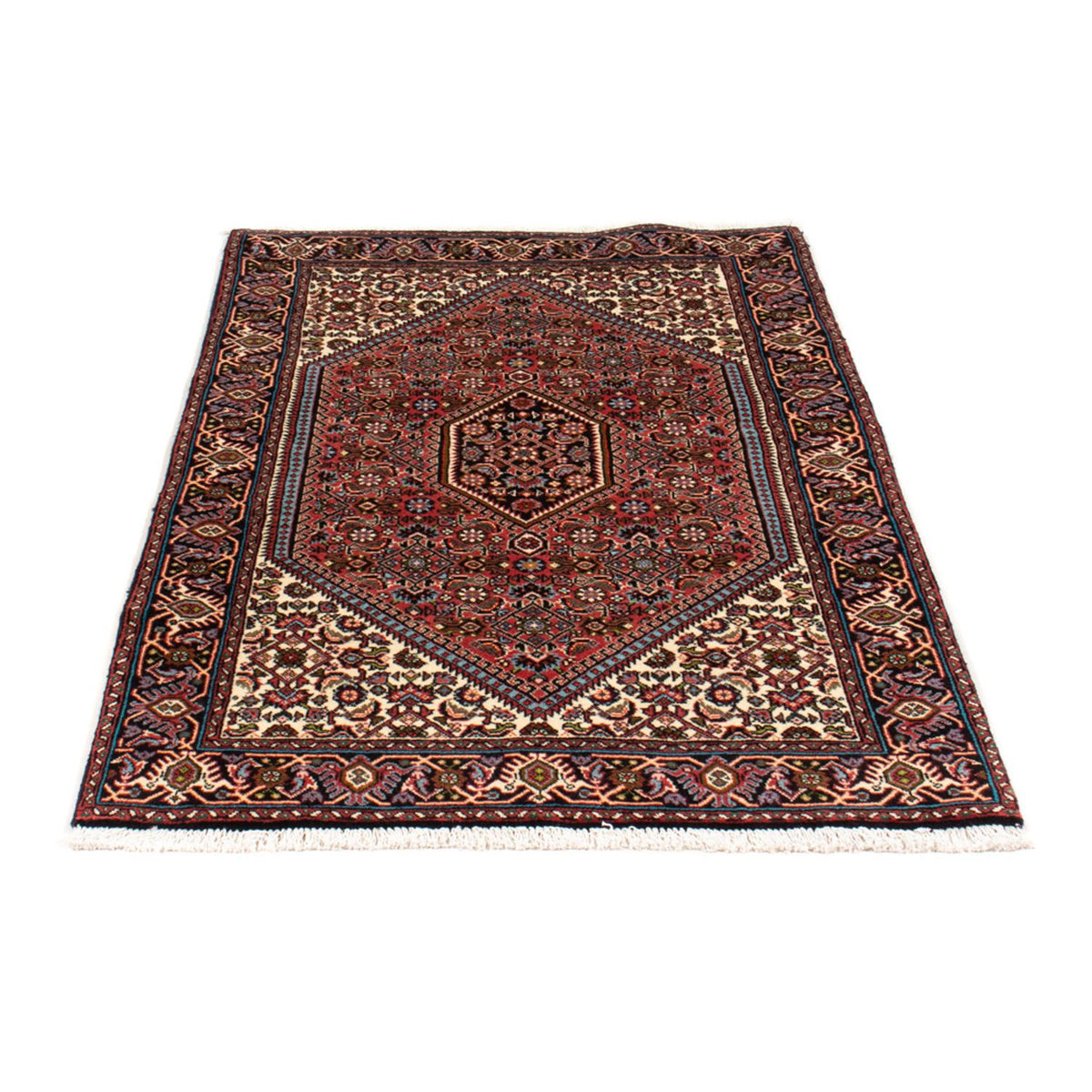 Alfombra persa - Bidjar - 140 x 82 cm - rojo