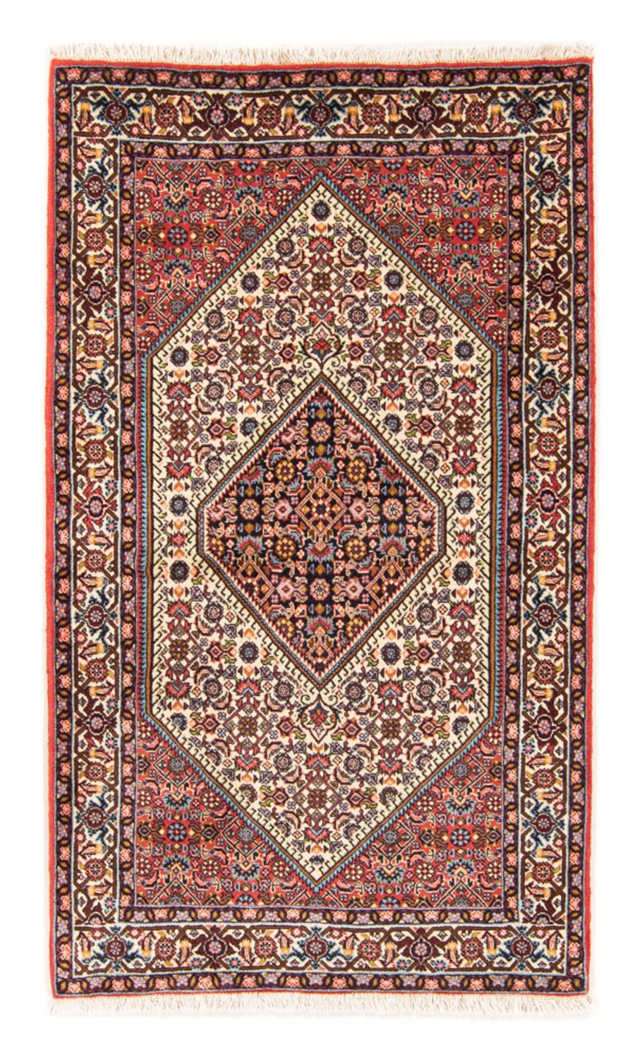Alfombra persa - Bidjar - 150 x 87 cm - rojo