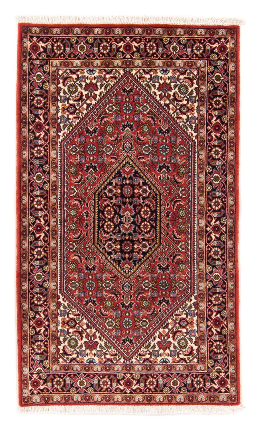 Alfombra persa - Bidjar - 147 x 86 cm - rojo