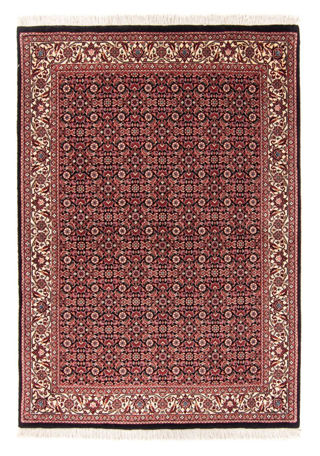 Alfombra persa - Bidjar - 163 x 111 cm - azul oscuro