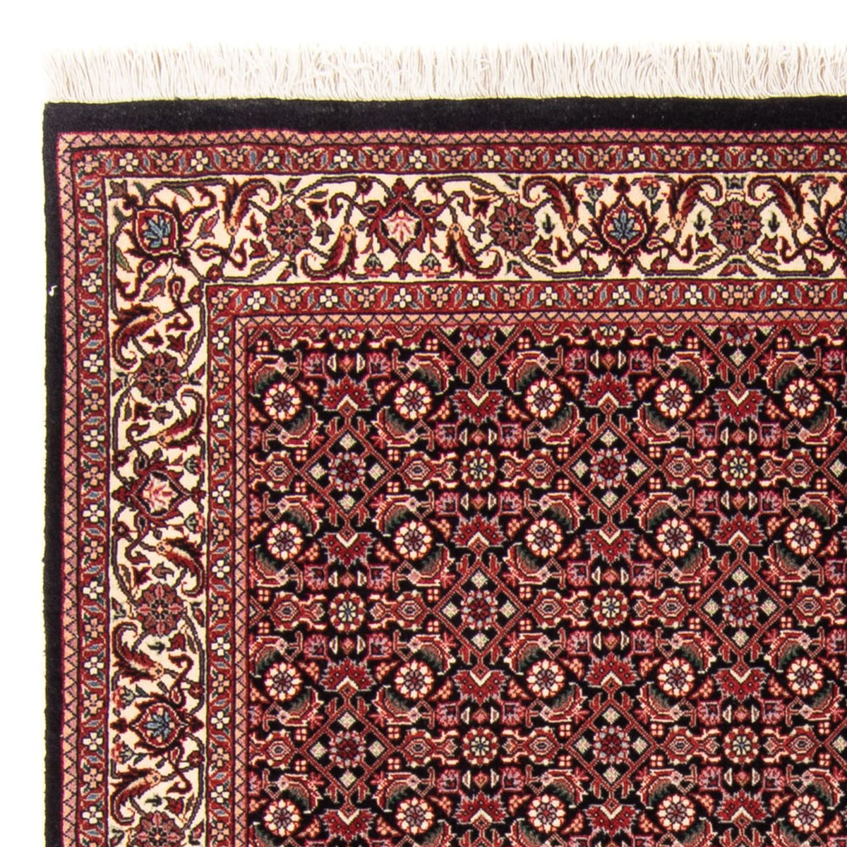 Alfombra persa - Bidjar - 163 x 111 cm - azul oscuro