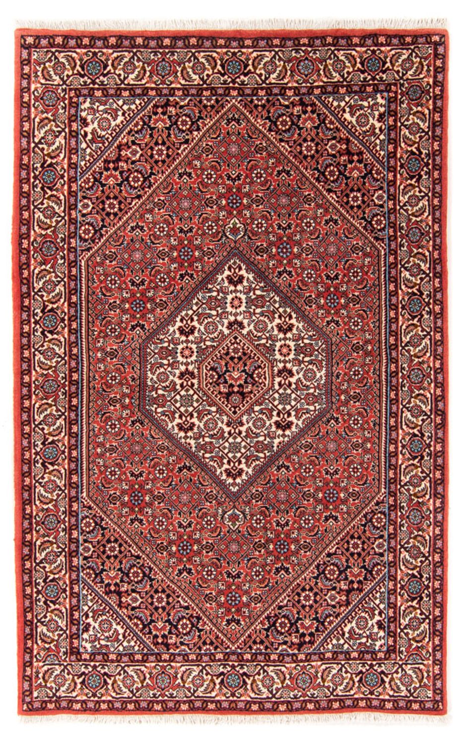 Alfombra persa - Bidjar - 181 x 112 cm - rojo