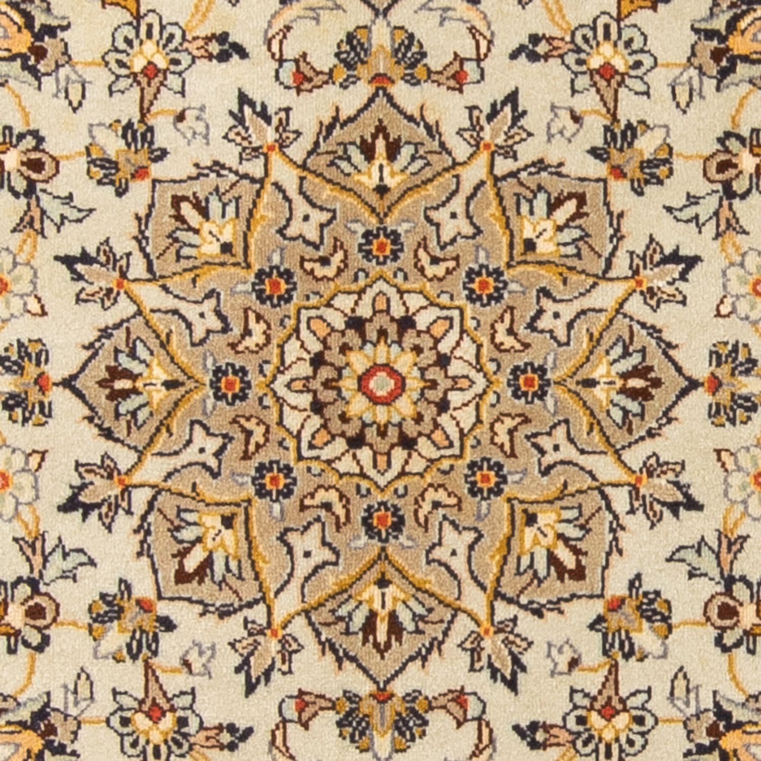 Alfombra persa - Keshan - 171 x 118 cm - beige