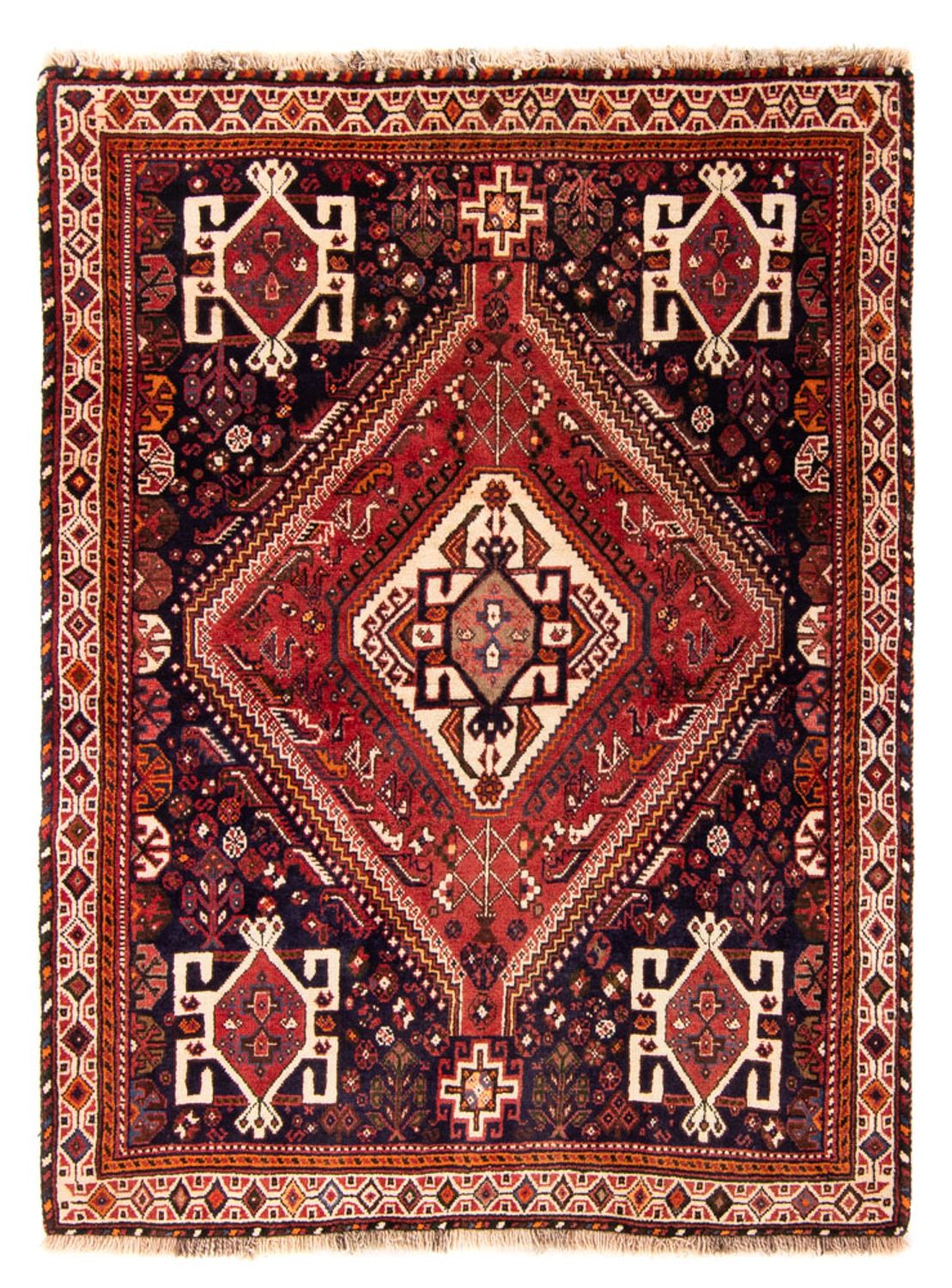 Alfombra persa - Nómada - 156 x 114 cm - rojo