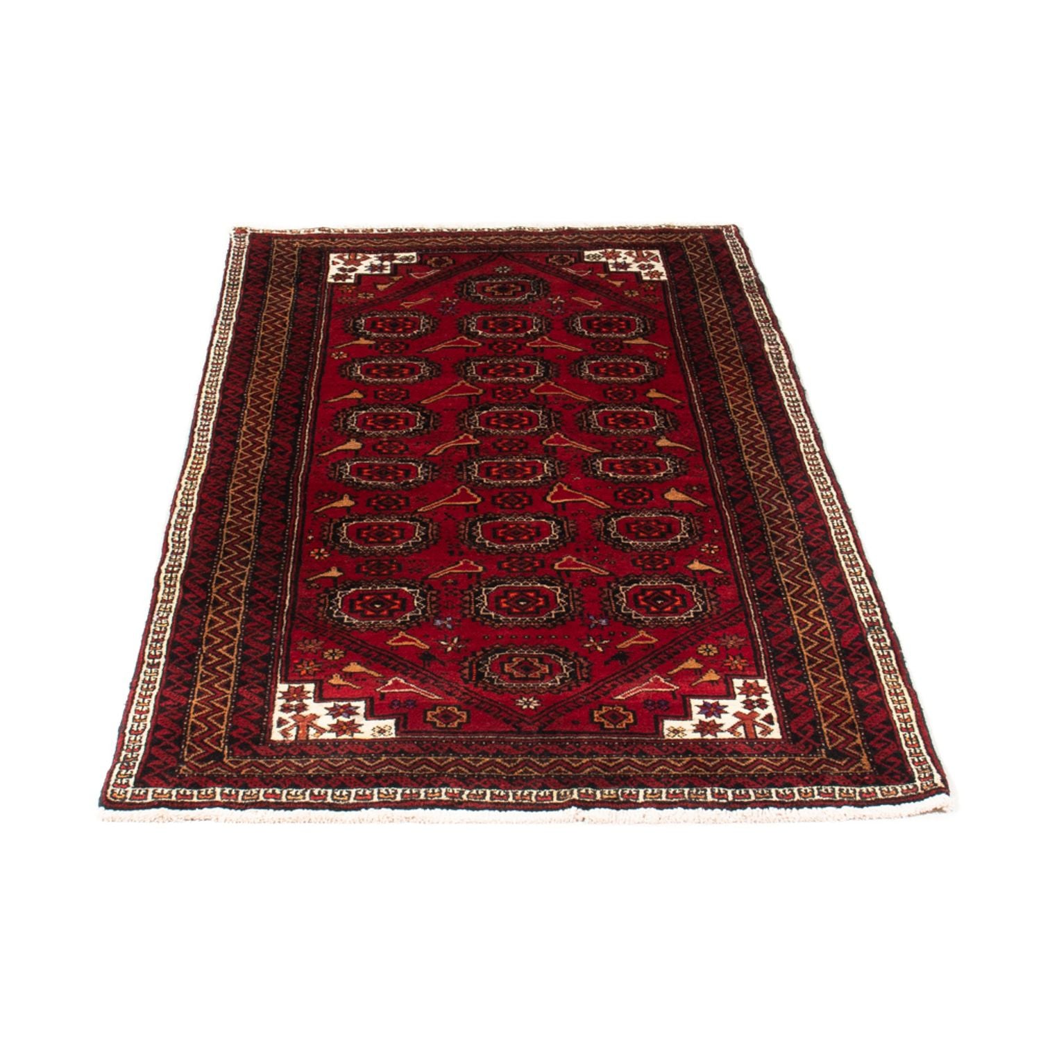 Alfombra de pasillo Alfombra Belutsch - 188 x 94 cm - rojo