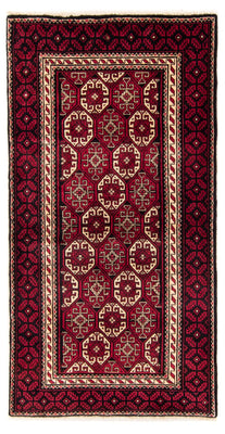 Alfombra de pasillo Alfombra Belutsch - 198 x 102 cm - rojo