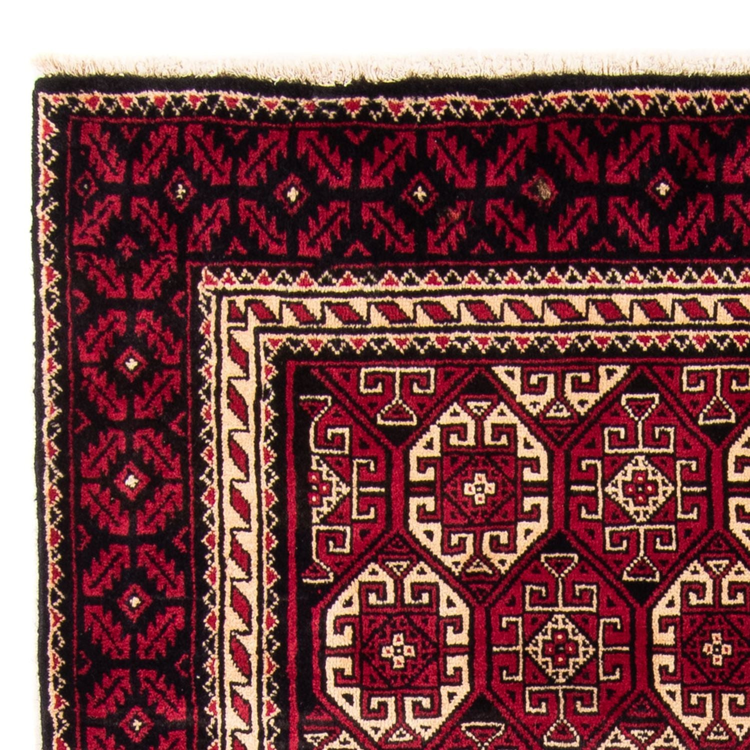 Alfombra de pasillo Alfombra Belutsch - 198 x 102 cm - rojo