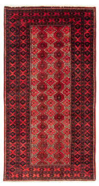 Alfombra de pasillo Alfombra Belutsch - 191 x 95 cm - rojo