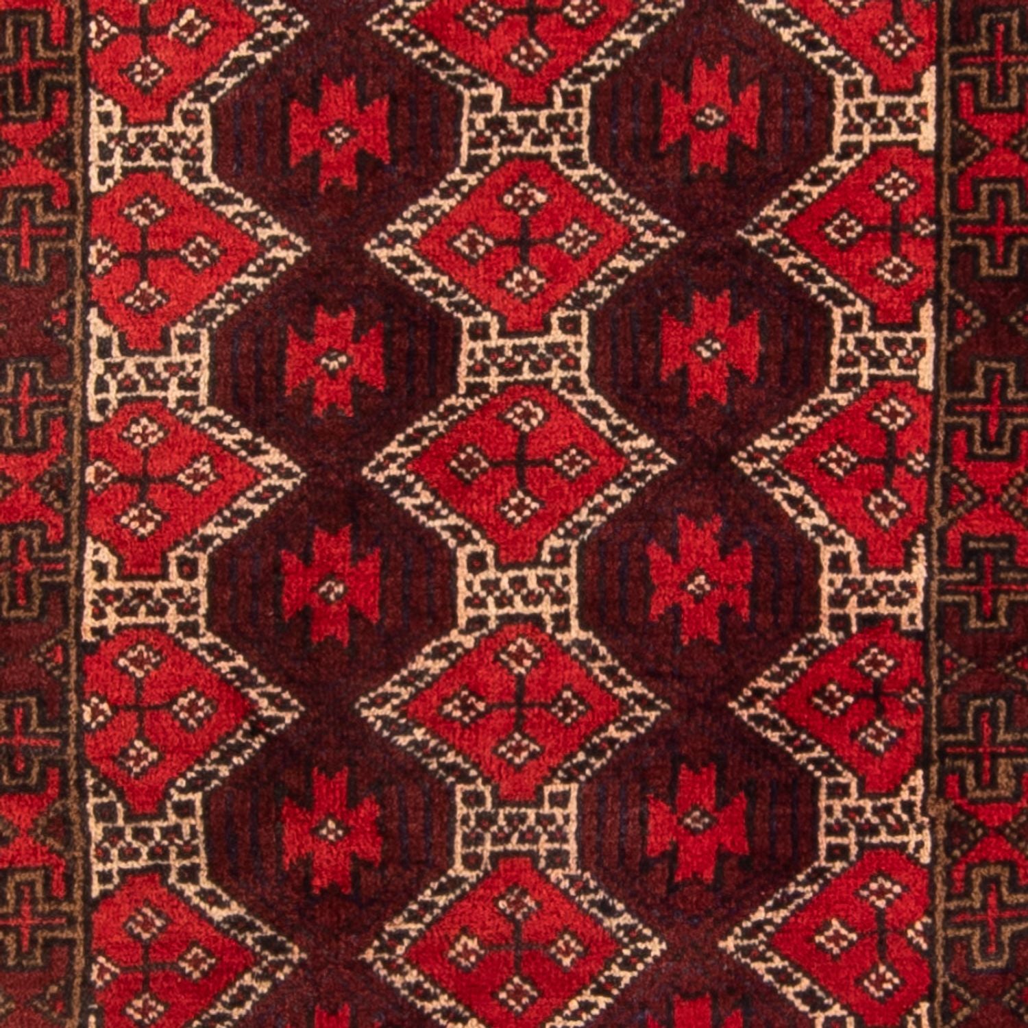 Alfombra de pasillo Alfombra Belutsch - 190 x 95 cm - rojo