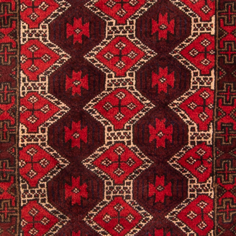 Alfombra de pasillo Alfombra Belutsch - 190 x 95 cm - rojo