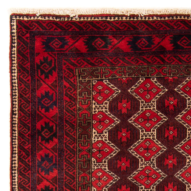 Alfombra de pasillo Alfombra Belutsch - 190 x 95 cm - rojo