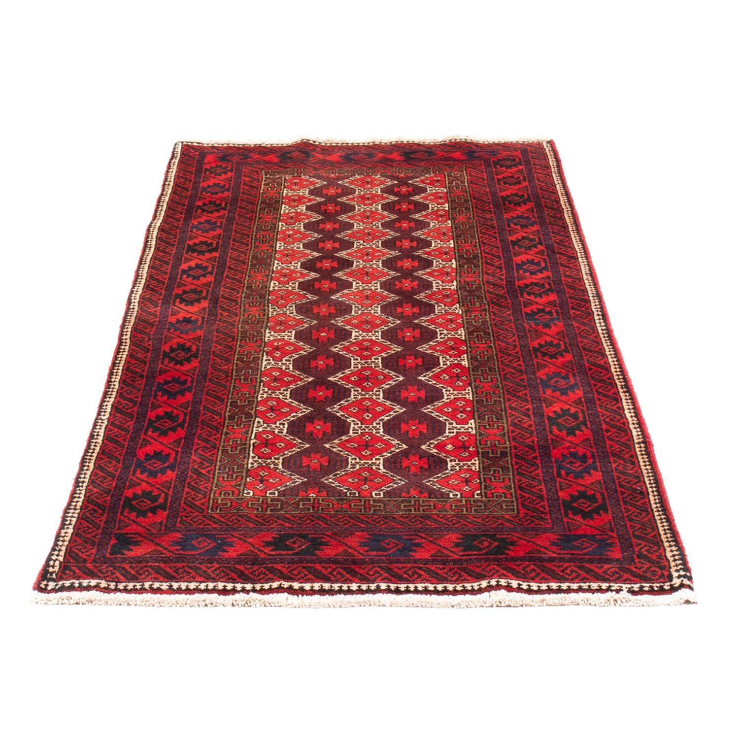 Alfombra de pasillo Alfombra Belutsch - 190 x 95 cm - rojo