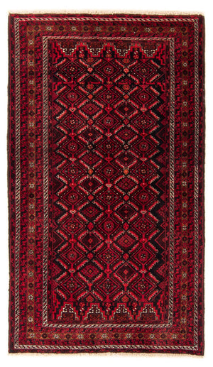 Alfombra Belutsch - 182 x 102 cm - azul oscuro