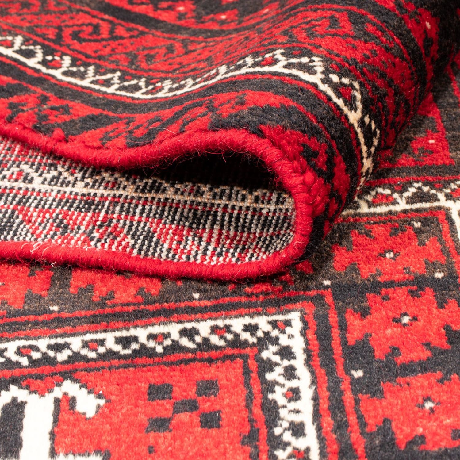 Alfombra Belutsch - 237 x 125 cm - rojo