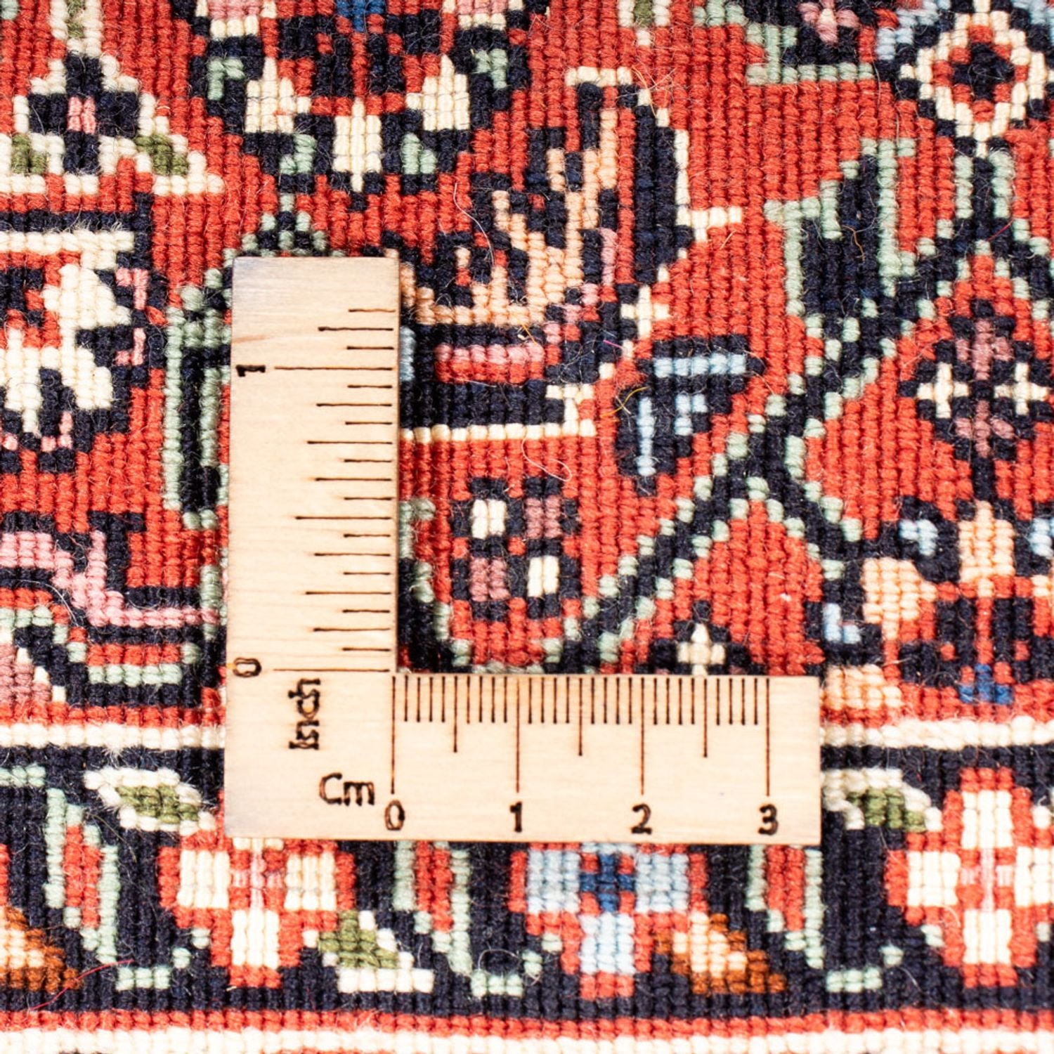 Alfombra de pasillo Alfombra persa - Bidjar - 205 x 102 cm - rojo