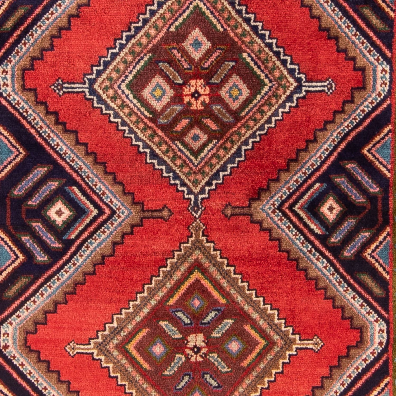 Alfombra de pasillo Alfombra persa - Nómada - 202 x 102 cm - rojo