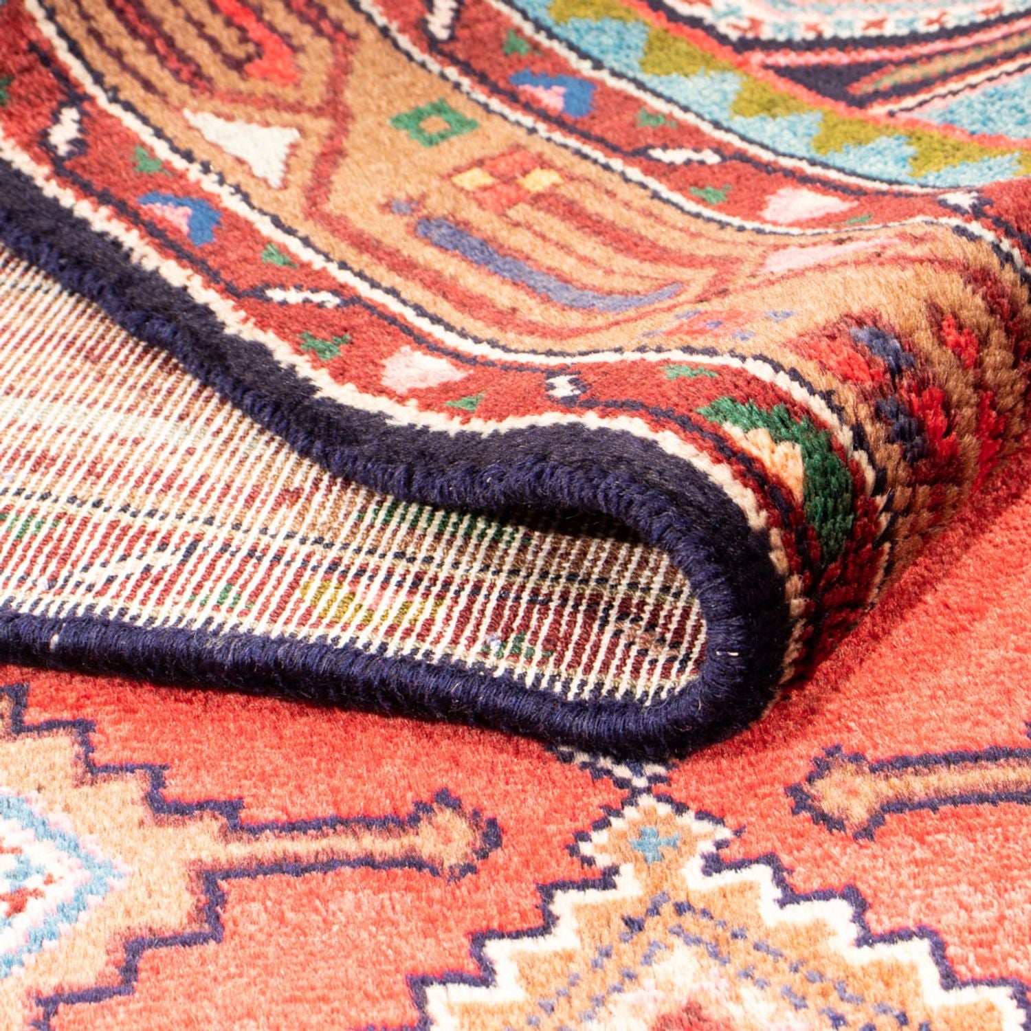 Alfombra de pasillo Alfombra persa - Nómada - 202 x 102 cm - rojo