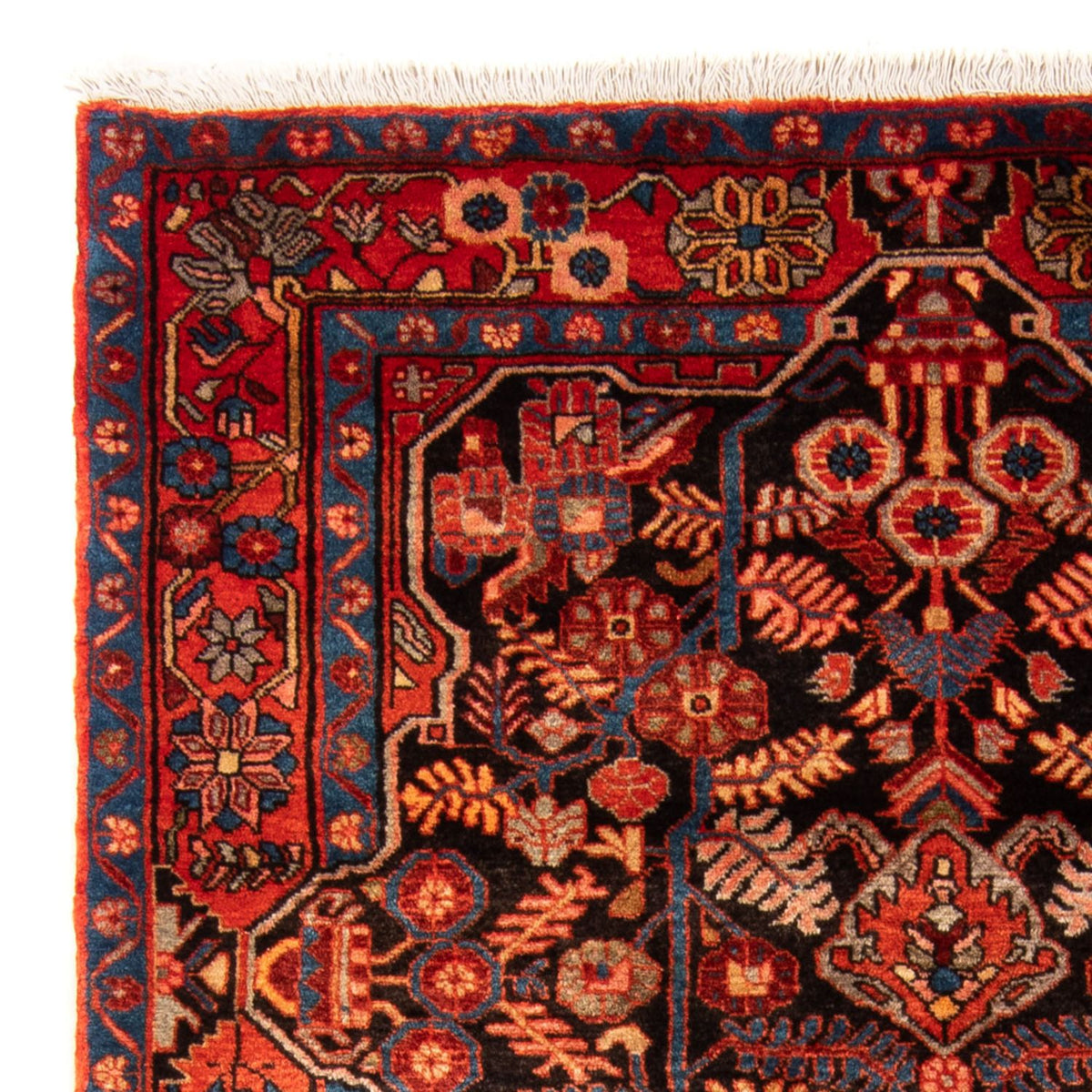 Alfombra persa - Nómada - 196 x 122 cm - azul oscuro