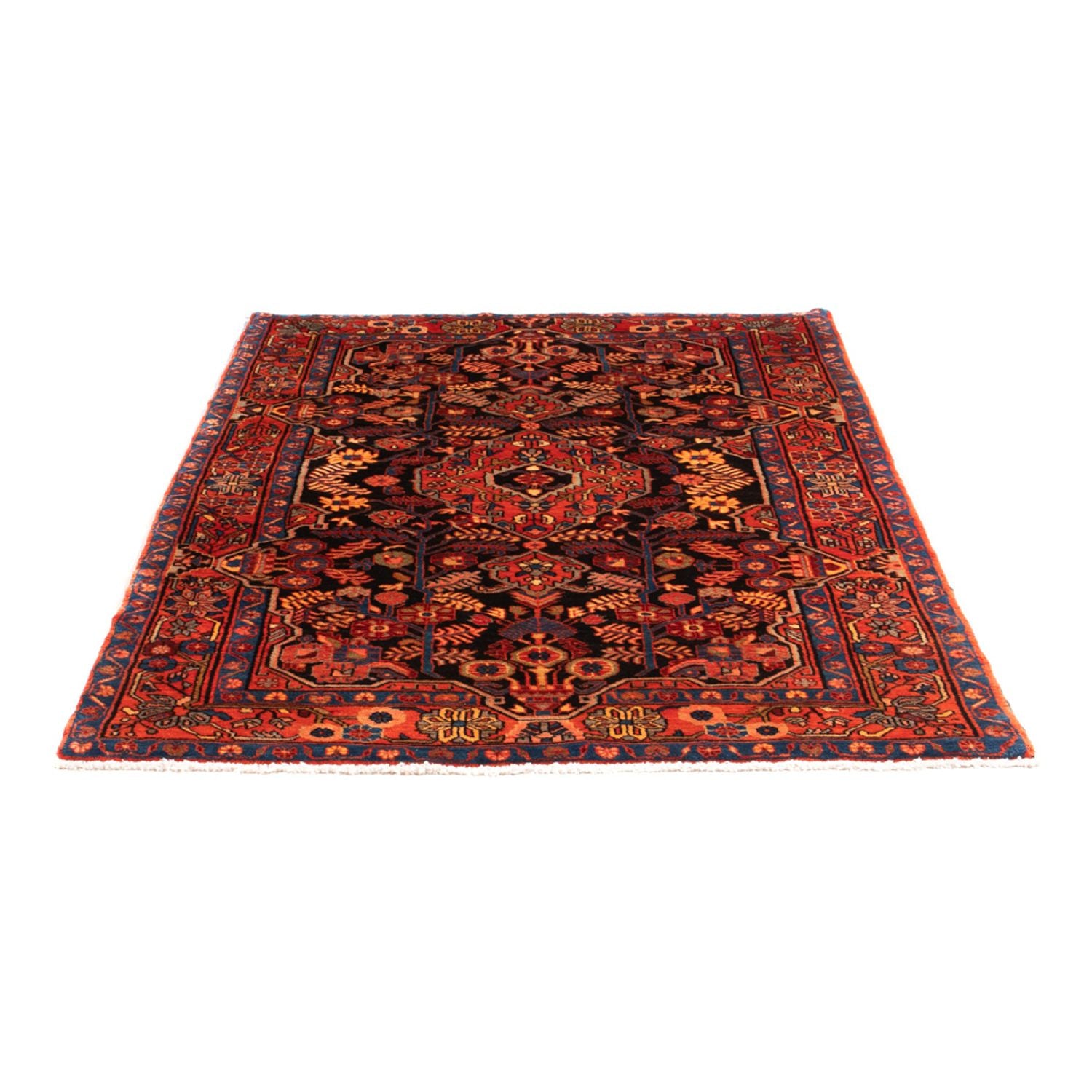 Alfombra persa - Nómada - 196 x 122 cm - azul oscuro