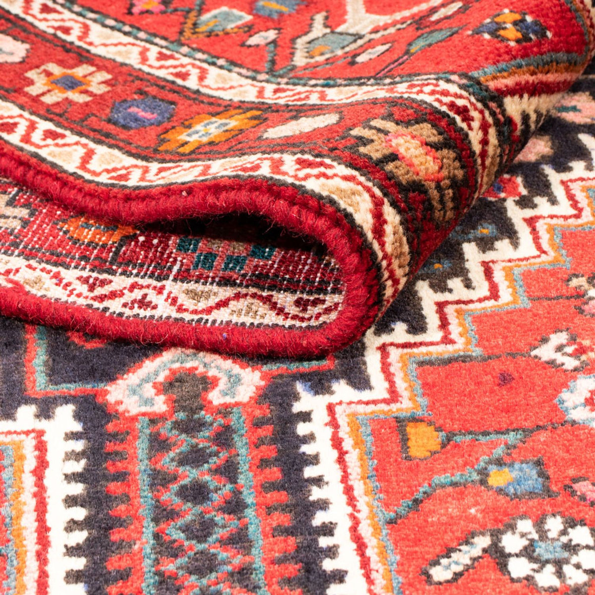 Alfombra persa - Nómada - 187 x 115 cm - azul oscuro