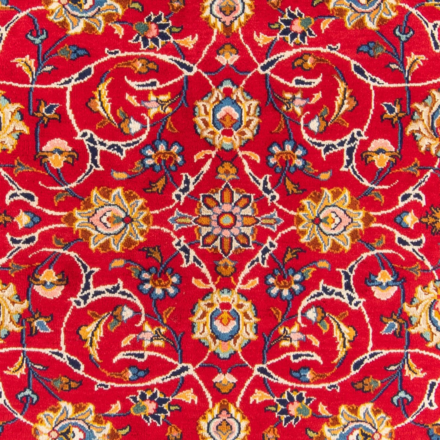 Alfombra persa - Keshan - 224 x 161 cm - rojo