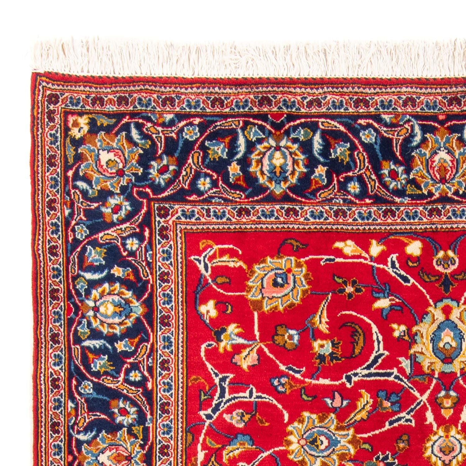 Alfombra persa - Keshan - 224 x 161 cm - rojo
