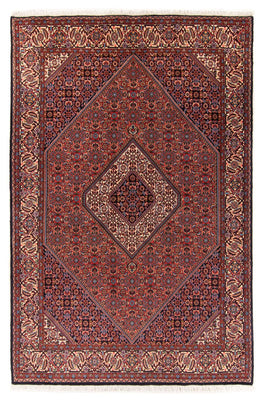 Alfombra persa - Bidjar - 214 x 160 cm - rojo