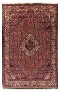 Alfombra persa - Bidjar - 214 x 160 cm - rojo