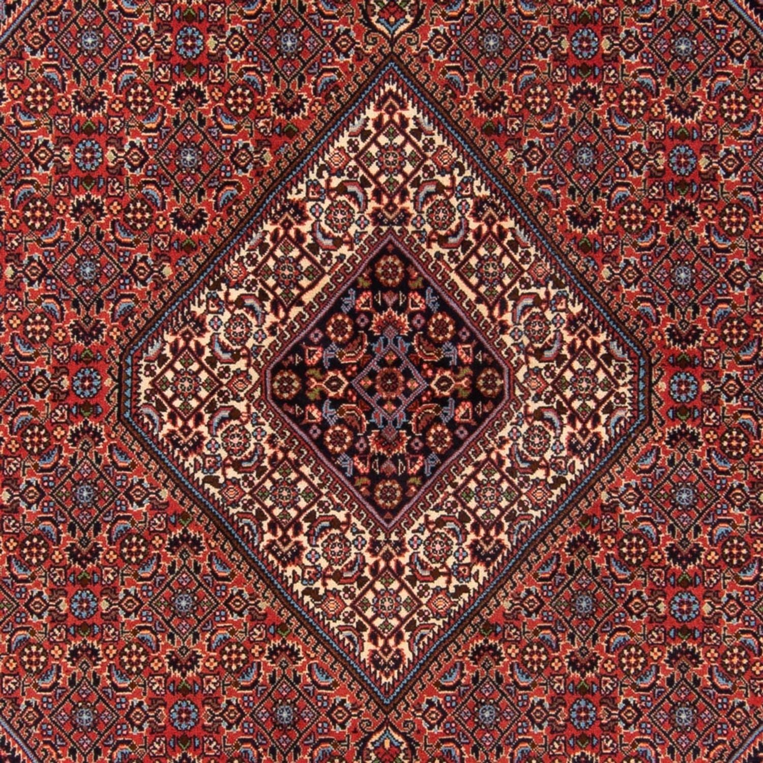 Alfombra persa - Bidjar - 214 x 160 cm - rojo