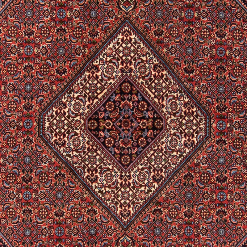 Alfombra persa - Bidjar - 214 x 160 cm - rojo