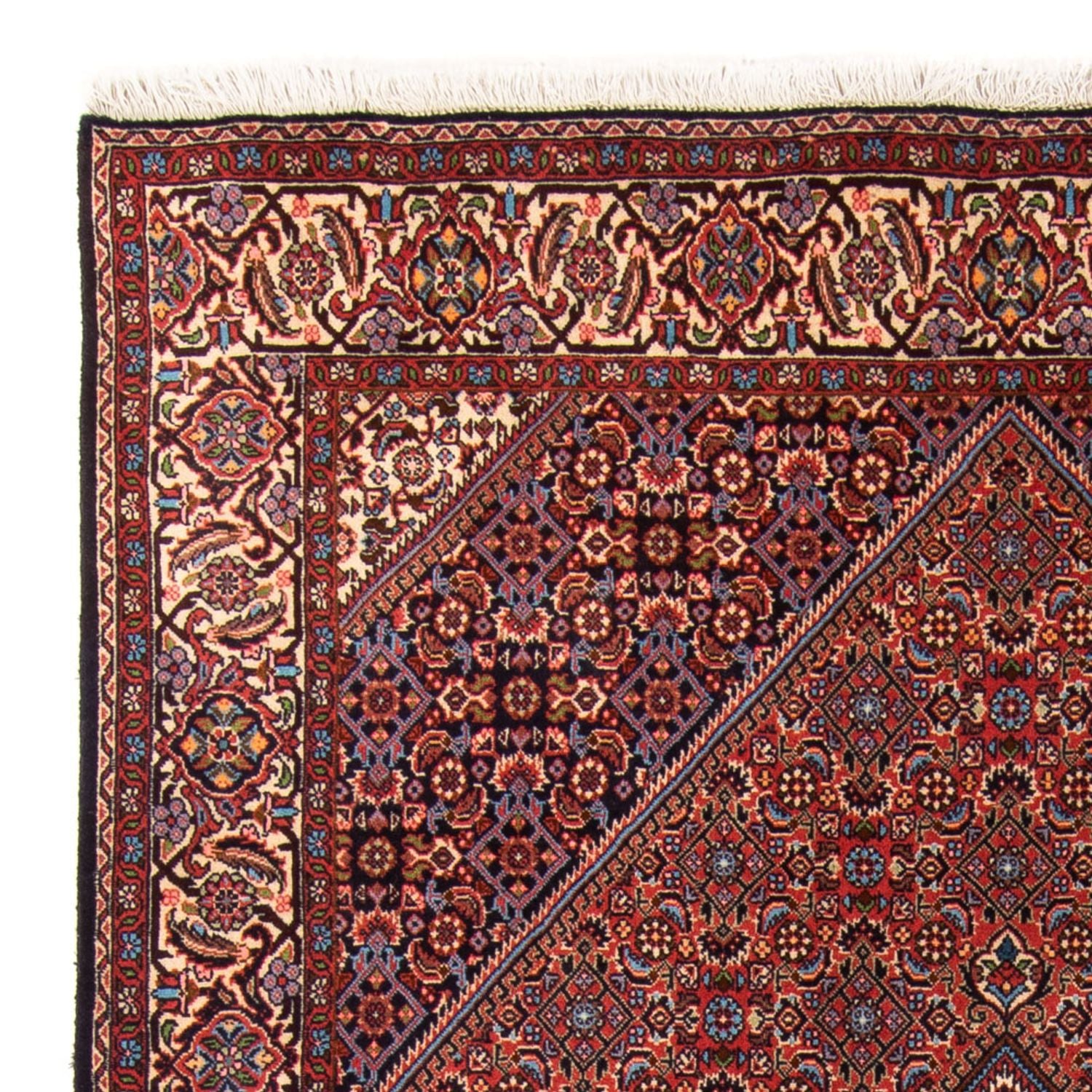 Alfombra persa - Bidjar - 214 x 160 cm - rojo