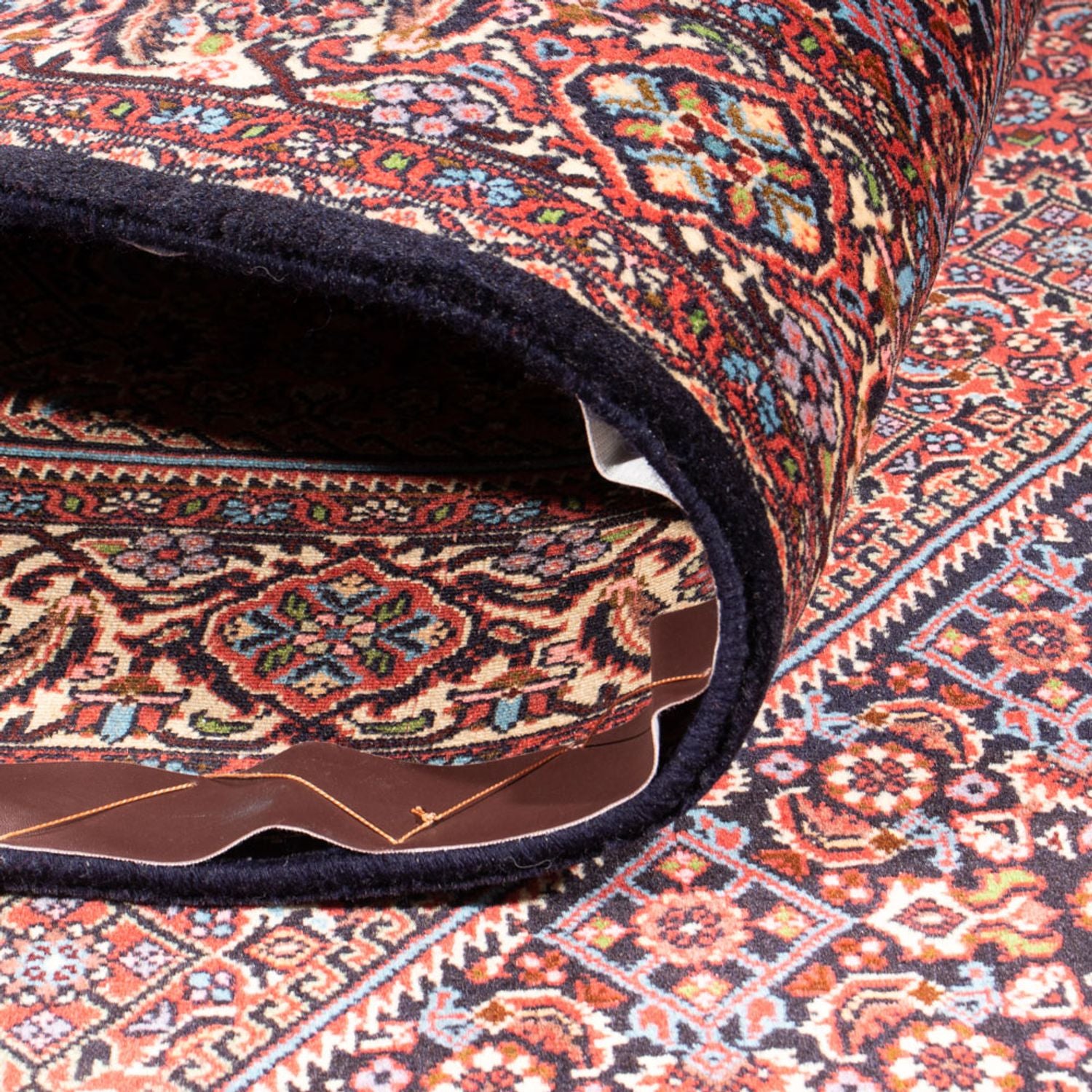Alfombra persa - Bidjar - 214 x 160 cm - rojo