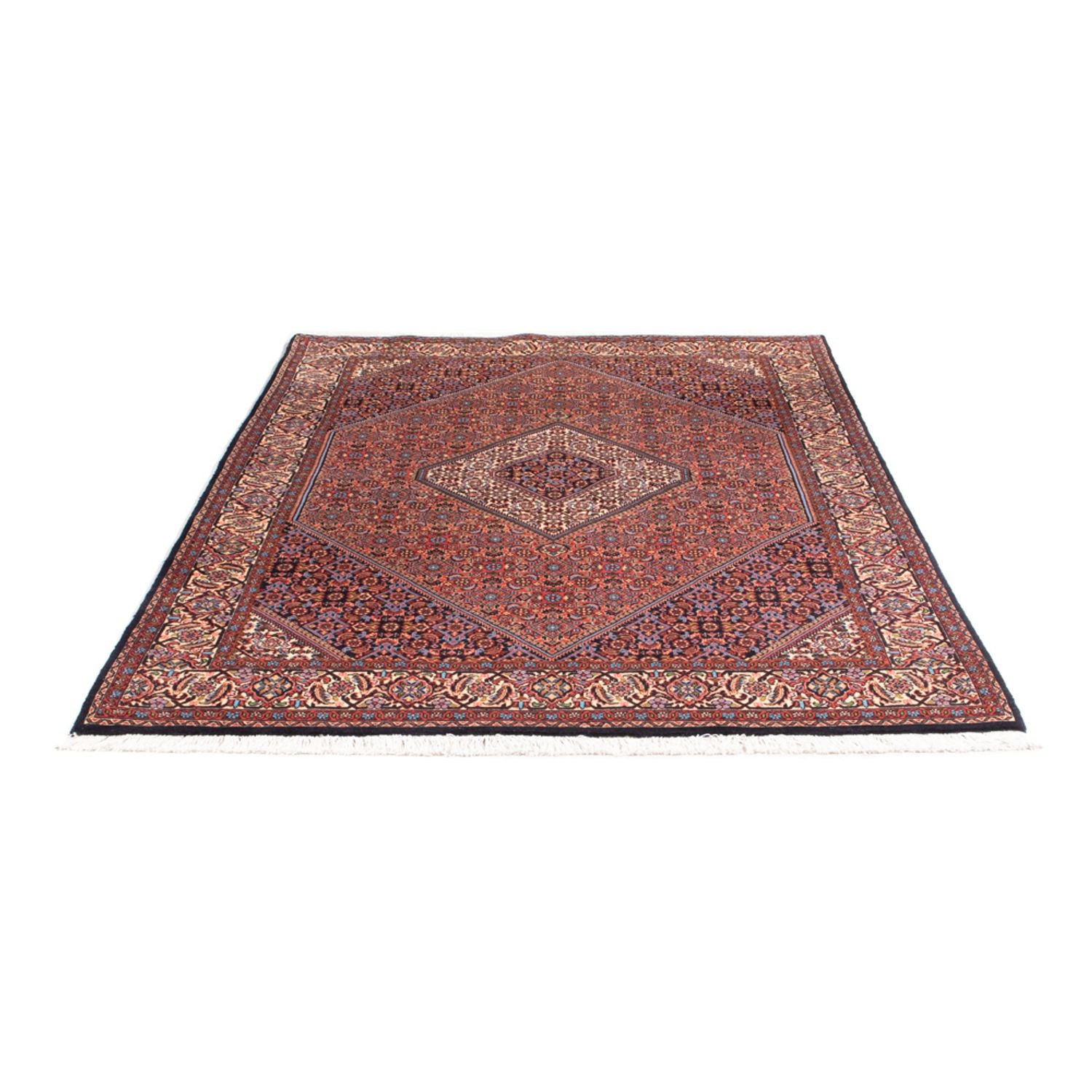 Alfombra persa - Bidjar - 214 x 160 cm - rojo