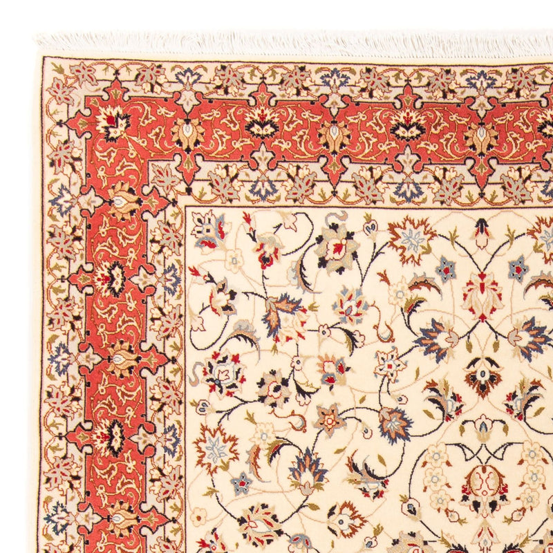 Alfombra Persa - Tabriz - Real - 210 x 154 cm - crema