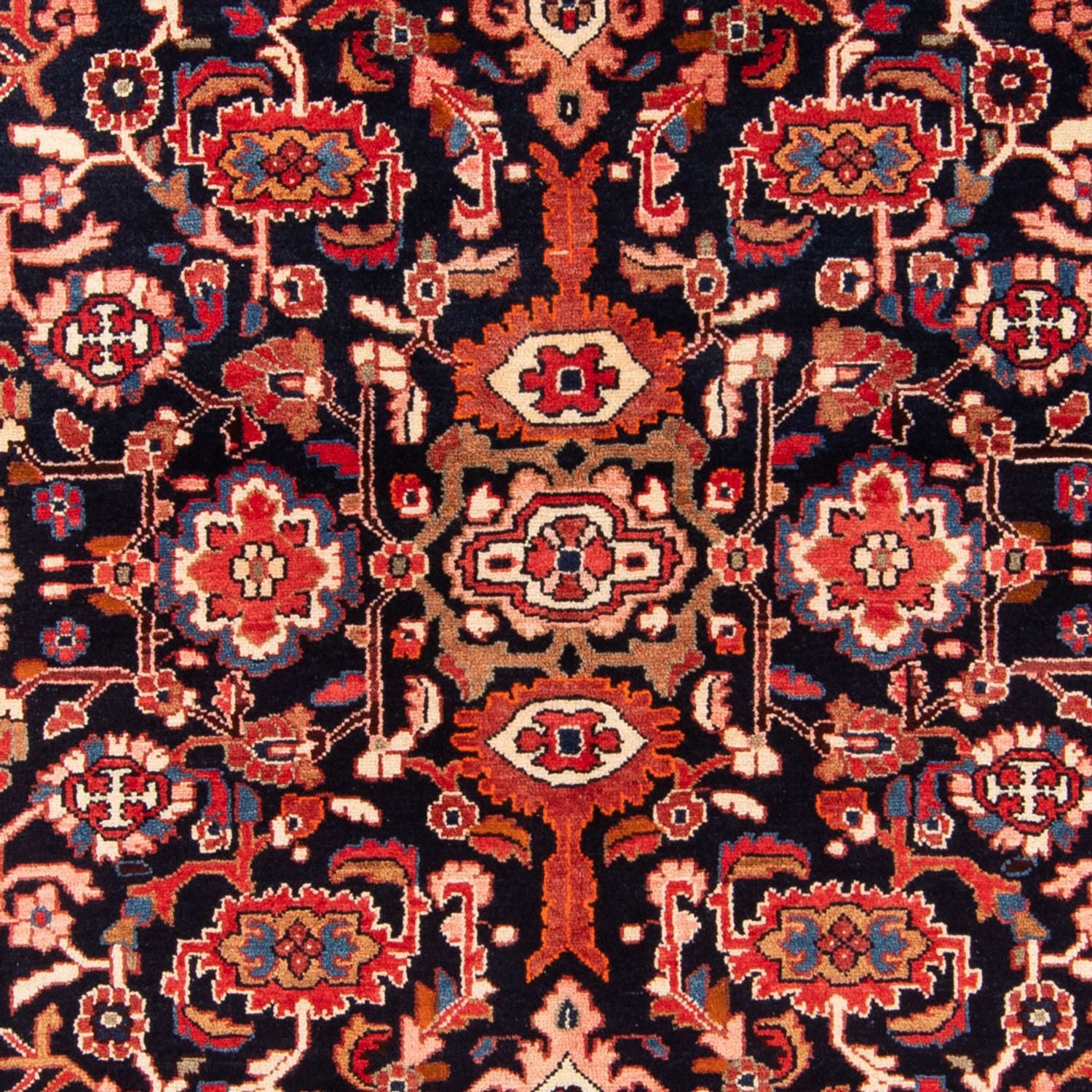 Alfombra persa - Nómada - 220 x 157 cm - azul oscuro